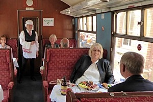 Day Rover and Ploughman's Lunch in the Train Restaurant: